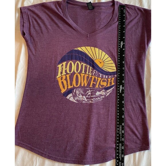 Anvil T-Shirt Women’s Size Medium Color Purple Hootie & The Blowfish Graphic Tee - Picture 7 of 8